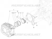 Cylinder-piston-wrist pin unit