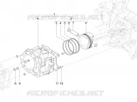 Cylinder-piston-wrist pin unit