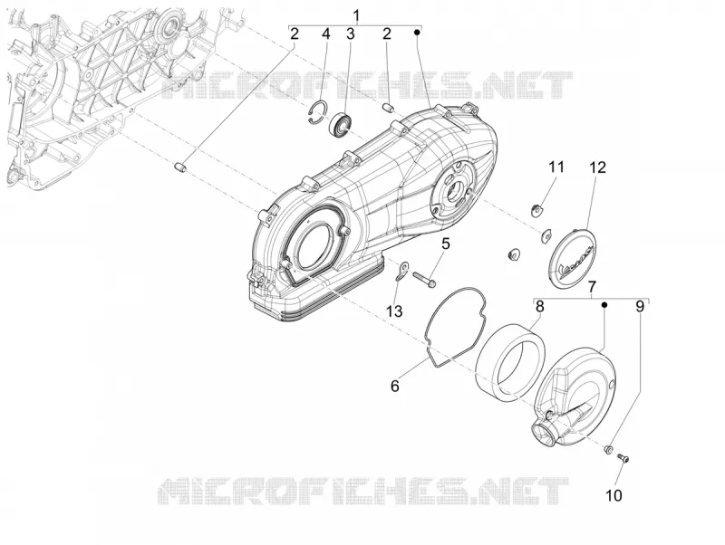Crankcase cover - Crankcase cooling