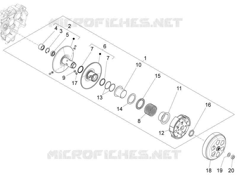 Driven pulley