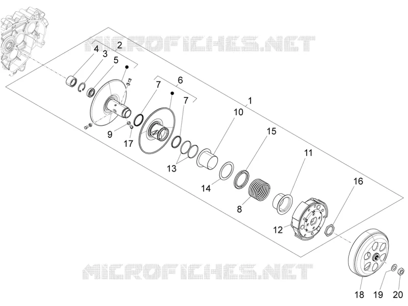 Driven pulley