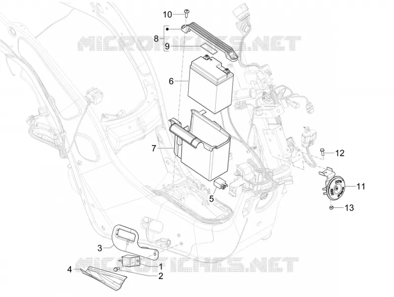 Remote control switches - Battery - Horn