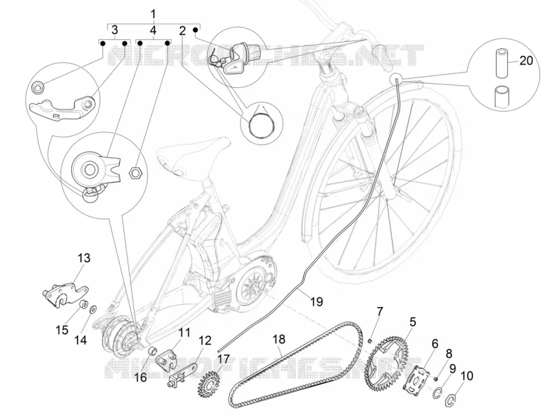 Changement de vitesse (NUVINCI MECH)