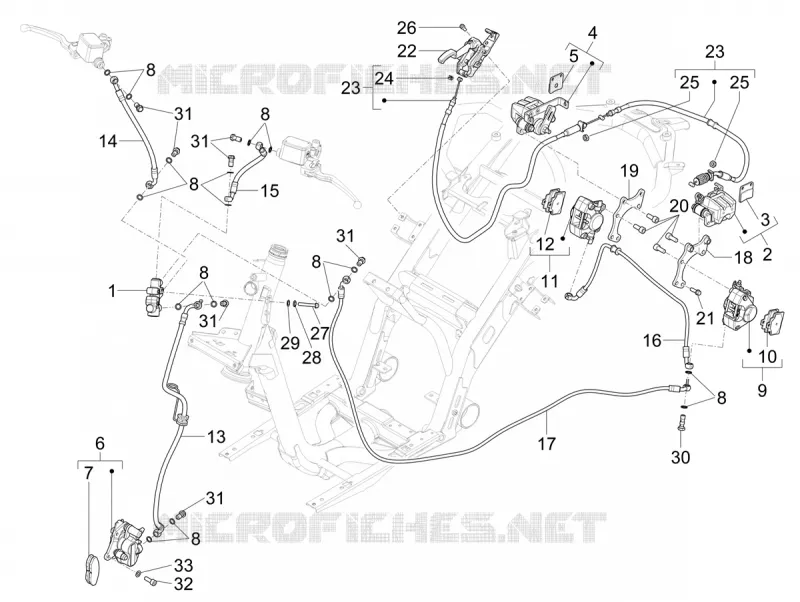 Brakes pipes - Calipers