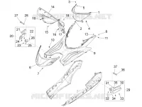 Central cover - Footrests