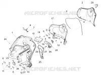 Front glove-box - Knee-guard panel