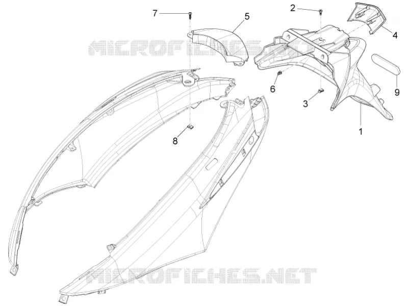 Rear cover - Splash guard