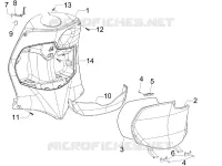 Front glove-box - Knee-guard panel