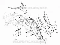 Rear cover - Splash guard