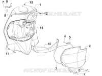 Front glove-box - Knee-guard panel