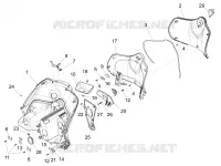 Front glove-box - Knee-guard panel