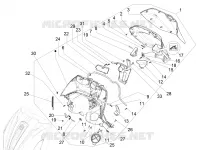 Front glove-box - Knee-guard panel