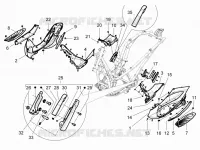 Central cover - Footrests