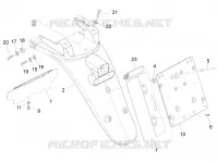 Rear cover - Splash guard