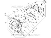 Front glove-box - Knee-guard panel