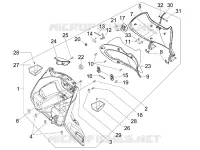 Front glove-box - Knee-guard panel