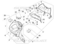 Front glove-box - Knee-guard panel