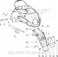 Rear cover - Splash guard