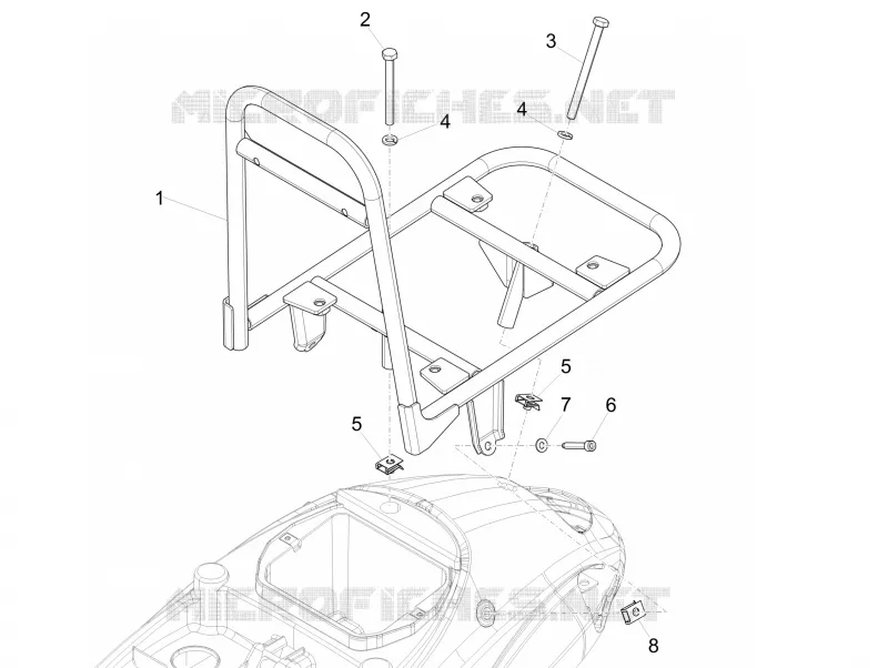 Rear luggage rack