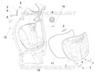 Front glove-box - Knee-guard panel