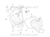 Front glove-box - Knee-guard panel