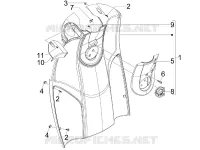 Front glove-box - Knee-guard panel