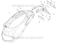 Rear cover - Splash guard