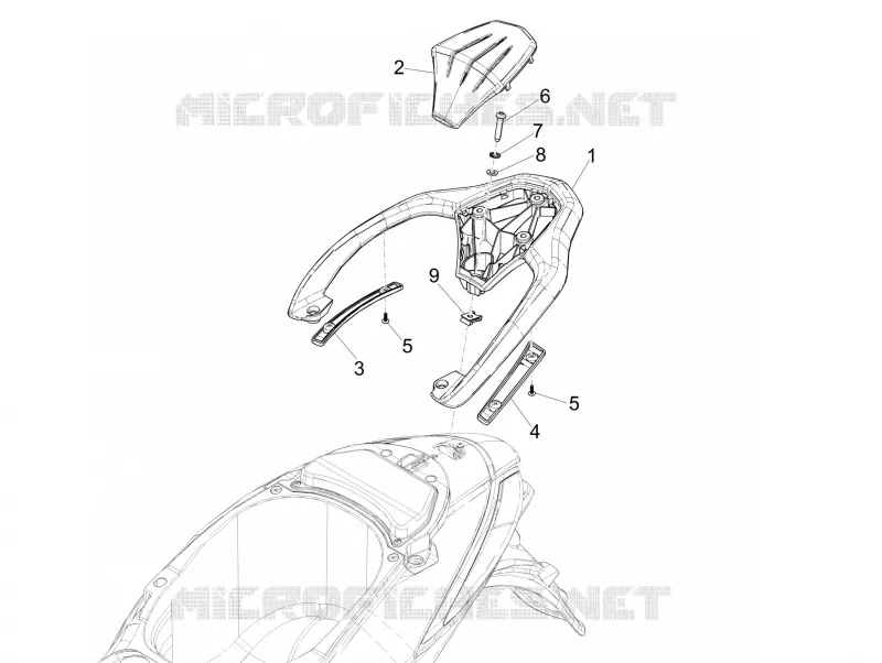 Rear luggage rack