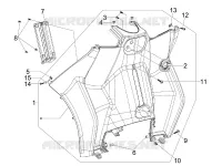 Front glove-box - Knee-guard panel