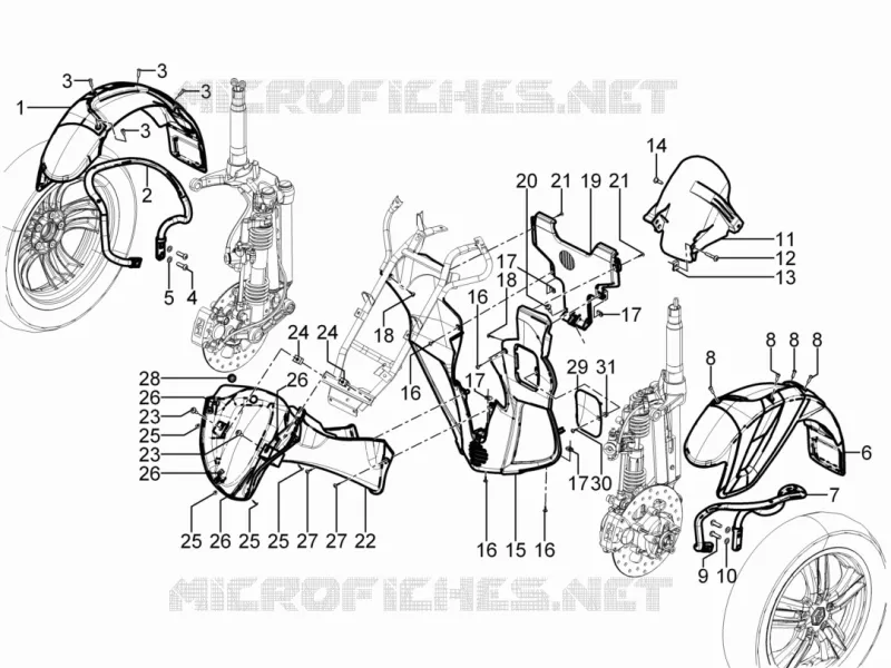Wheel huosing - Mudguard