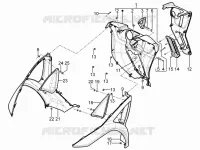 Front glove-box - Knee-guard panel