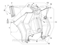Front glove-box - Knee-guard panel