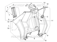 Front glove-box - Knee-guard panel