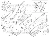 Central cover - Footrests