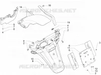Rear cover - Splash guard