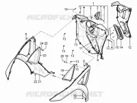 Front glove-box - Knee-guard panel