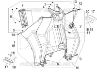 Front glove-box - Knee-guard panel