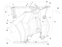 Front glove-box - Knee-guard panel