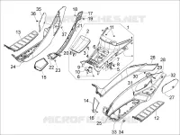 Central cover - Footrests