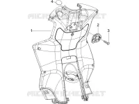 Front glove-box - Knee-guard panel