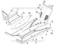Central cover - Footrests