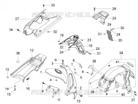 Rear cover - Splash guard