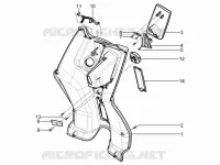 Front glove-box - Knee-guard panel