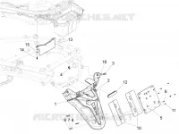 Rear cover - Splash guard