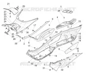Central cover - Footrests