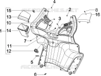 Front glove-box - Knee-guard panel