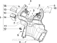 Front glove-box - Knee-guard panel