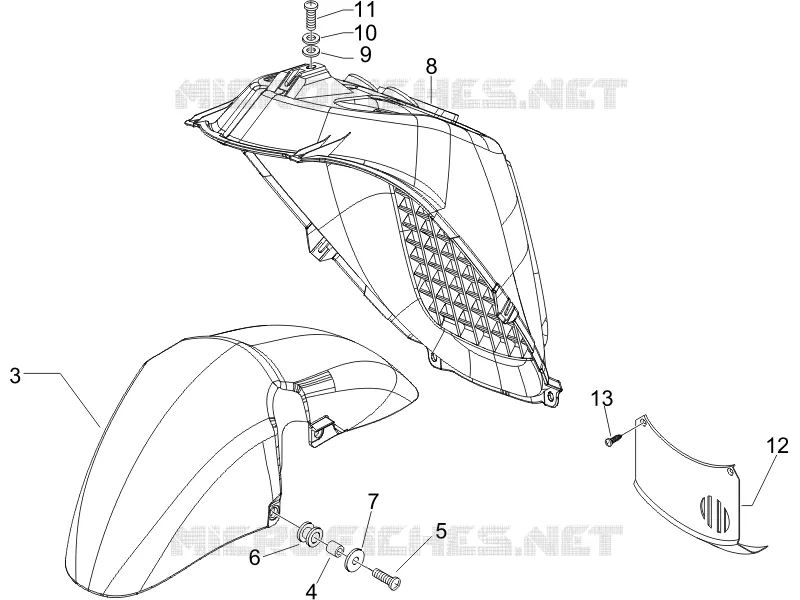 Wheel huosing - Mudguard