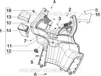 Front glove-box - Knee-guard panel