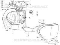 Front glove-box - Knee-guard panel